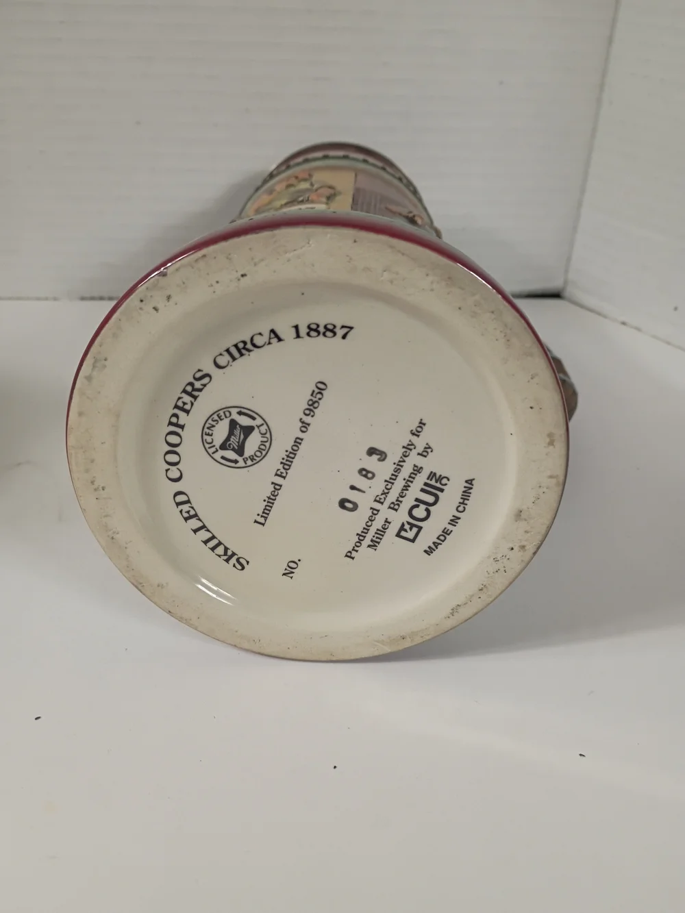 Dram Tree Miller Brewing Company Skilled Coopers Lidded Stein 0183/9850